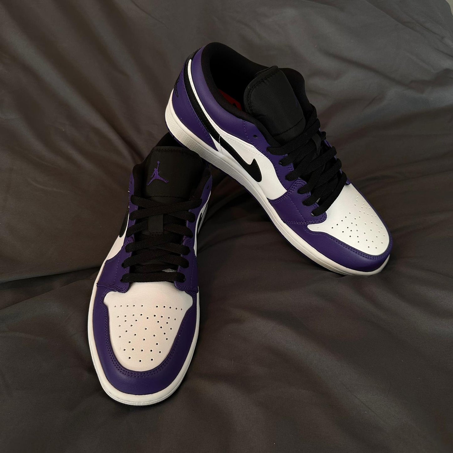 Jordan 1 Low Court Purple White